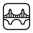 icon_travel_bridge_monochrome icon preview