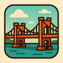 icon_travel_bridge_retro icon preview