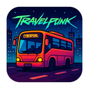 icon_travel_bus_cyberpunk icon preview