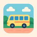 icon_travel_bus_flat_pastel icon preview