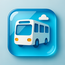 icon_travel_bus_glassy icon preview