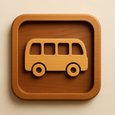 icon_travel_bus_wooden icon preview