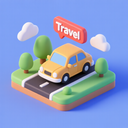 icon_travel_car_3d_isometric icon preview