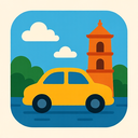 icon_travel_car_iconic icon preview