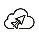 icon_travel_cloud_minimal_outline icon preview