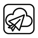 icon_travel_cloud_monochrome icon preview