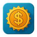 icon_travel_coin_sharp_edges icon preview