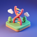 icon_travel_dna_strand_3d_isometric icon preview