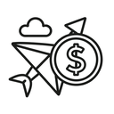 icon_travel_dollar_sign_line_art icon preview