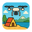 icon_travel_drone_cartoon icon preview