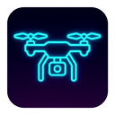 icon_travel_drone_neon icon preview