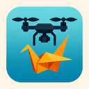 icon_travel_drone_origami icon preview