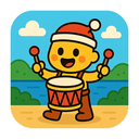 icon_travel_drum_cartoon icon preview