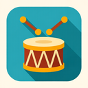 icon_travel_drum_flat_design icon preview