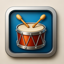 icon_travel_drum_metallic icon preview