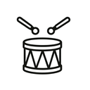 icon_travel_drum_minimal_outline icon preview