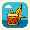 icon_travel_drum_origami icon preview