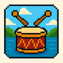 icon_travel_drum_pixel_art icon preview