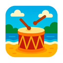 icon_travel_drum_vibrant_colors icon preview