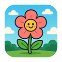 icon_travel_flower_cartoon icon preview