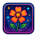 icon_travel_flower_cyberpunk icon preview