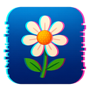 icon_travel_flower_digital_glitch icon preview