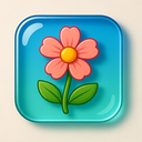 icon_travel_flower_glassy icon preview