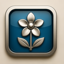 icon_travel_flower_metallic icon preview