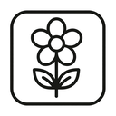 icon_travel_flower_minimal_outline icon preview