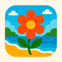 icon_travel_flower_vibrant_colors icon preview