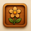 icon_travel_flower_wooden icon preview