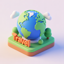 icon_travel_globe_3d_isometric icon preview