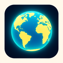 icon_travel_globe_glow_effect icon preview