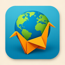 icon_travel_globe_origami icon preview