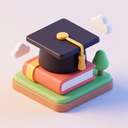 icon_travel_graduation_cap_3d_isometric icon preview
