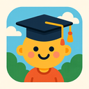 icon_travel_graduation_cap_cartoon icon preview