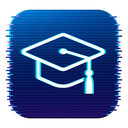 icon_travel_graduation_cap_digital_glitch icon preview