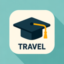 icon_travel_graduation_cap_flat_design icon preview