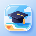 icon_travel_graduation_cap_glassy icon preview