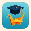 icon_travel_graduation_cap_origami icon preview