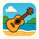 icon_travel_guitar_cartoon icon preview