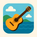 icon_travel_guitar_flat_design icon preview