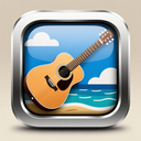 icon_travel_guitar_metallic icon preview