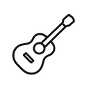 icon_travel_guitar_minimal_outline icon preview