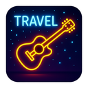 icon_travel_guitar_neon icon preview