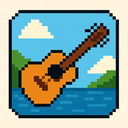 icon_travel_guitar_pixel_art icon preview