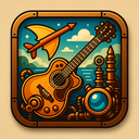 icon_travel_guitar_steampunk icon preview