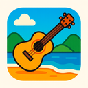 icon_travel_guitar_vibrant_colors icon preview