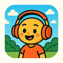 icon_travel_headphones_cartoon icon preview