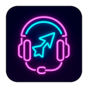 icon_travel_headphones_neon icon preview